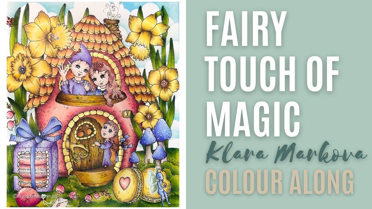 Colour Along | Fairy Touch of Magic by Klara Markova with Polychromos