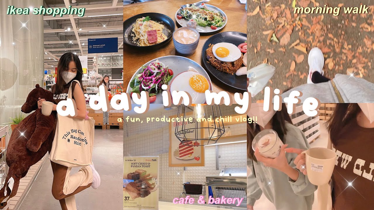 A DAY IN MY LIFE ♡ morning walk, online class, ikea shopping, cafe & bakery ʕ•ᴥ•ʔﾉ♡🙌🏻✨