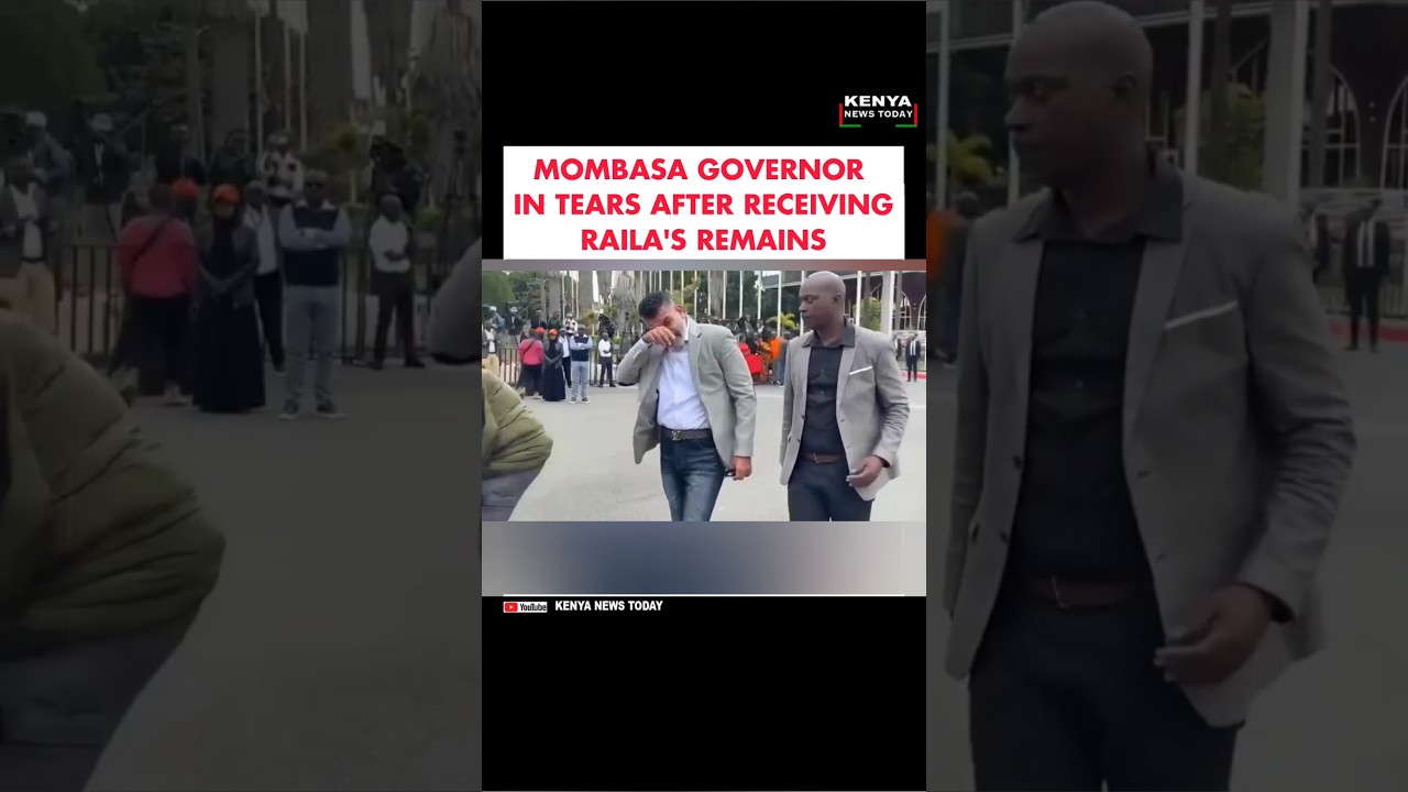 MOMBASA GOVERNOR IN TEARS AFTER RECEIVING RAILA'S REMAINS 