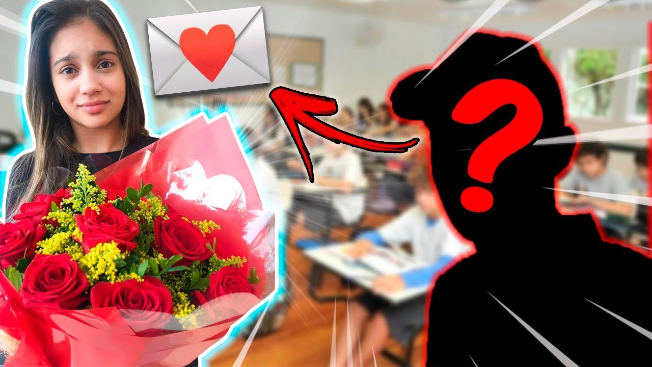 Um ESTRANHO me enviou FLORES na ESCOLA 🥀😧 **ADMIRADOR SECRETO VOLTOU?** - Na mala da Mila