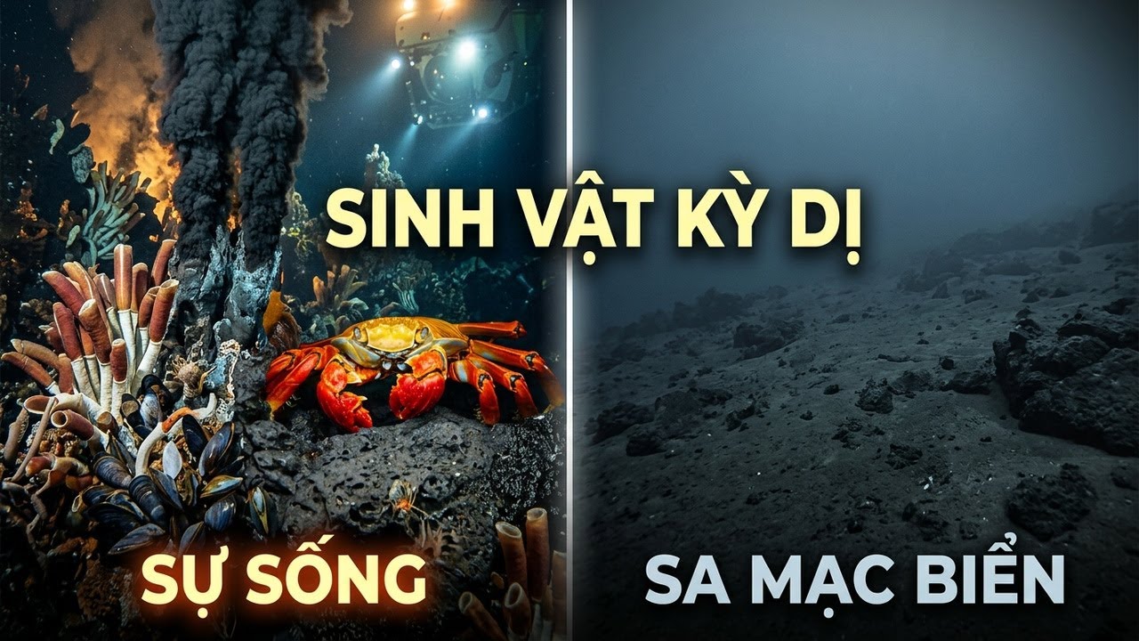 Khám phá sự sống quanh miệng phun thủy nhiệt