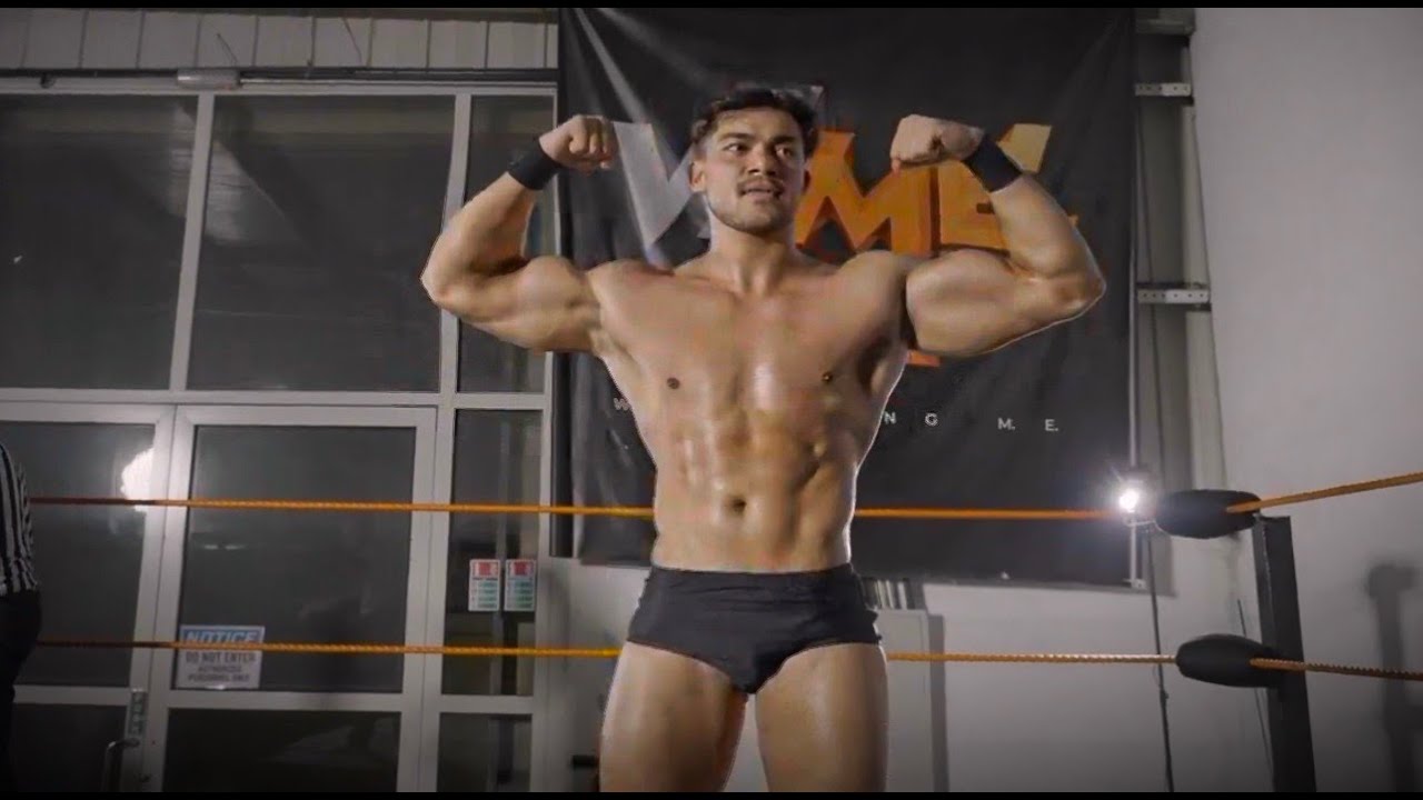 Jay Lamrod defending WME Championship against Jay Blade in WrestlingME Match [Dubai]
