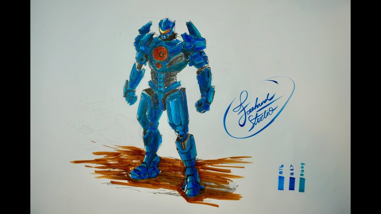 ระบายสีโคปิค หุ่นยนต์ ยิปซี อเวนเจอร์ | Freehand Studio
