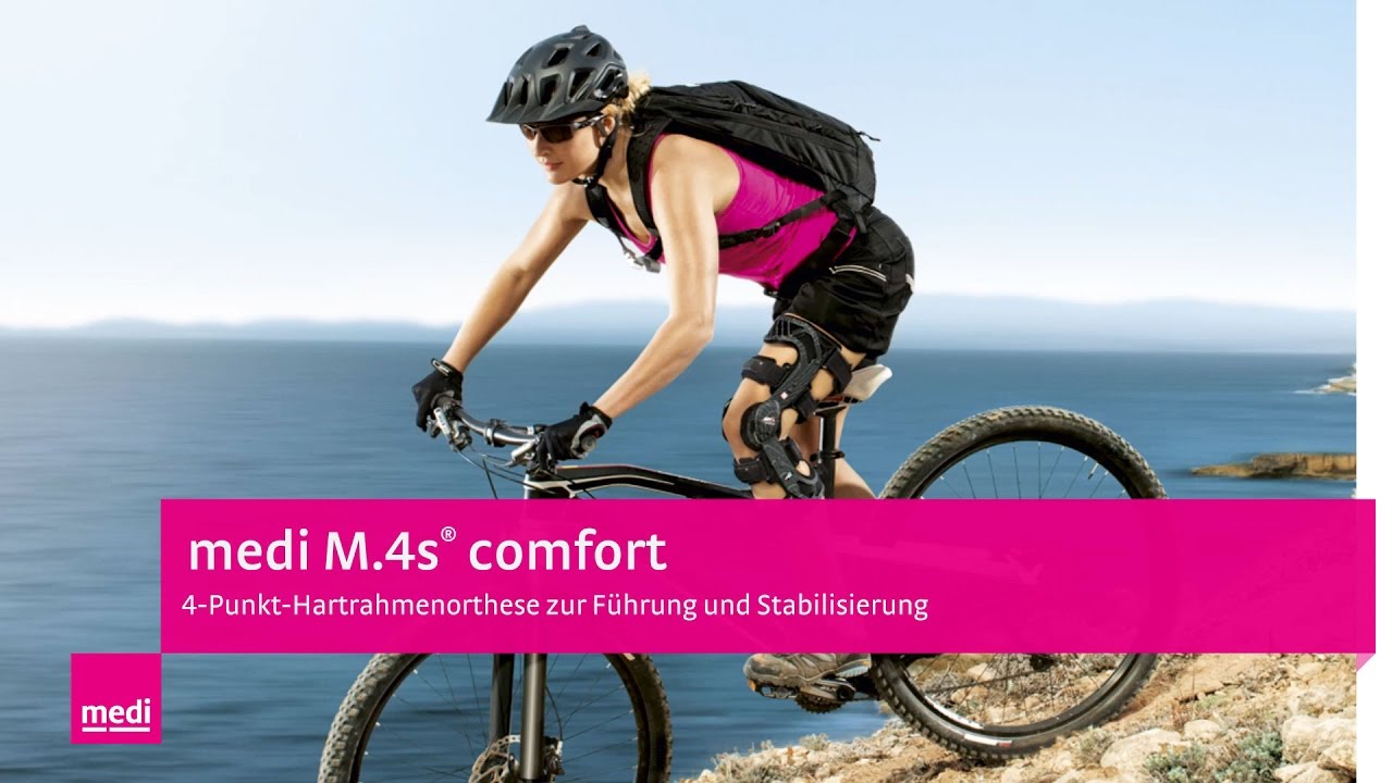 medi M.4®s comfort Hartrahmen Knieorthese anlegen | Anziehanleitung Patient:innen