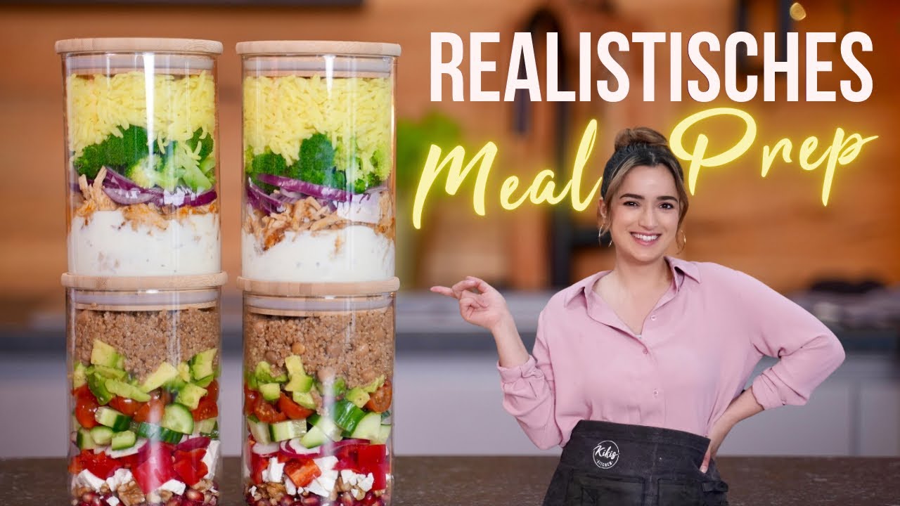 Euer MEAL-PREP für die NÄCHSTEN 4 TAGE! 😍🥒 I Gesund & einfach gemacht