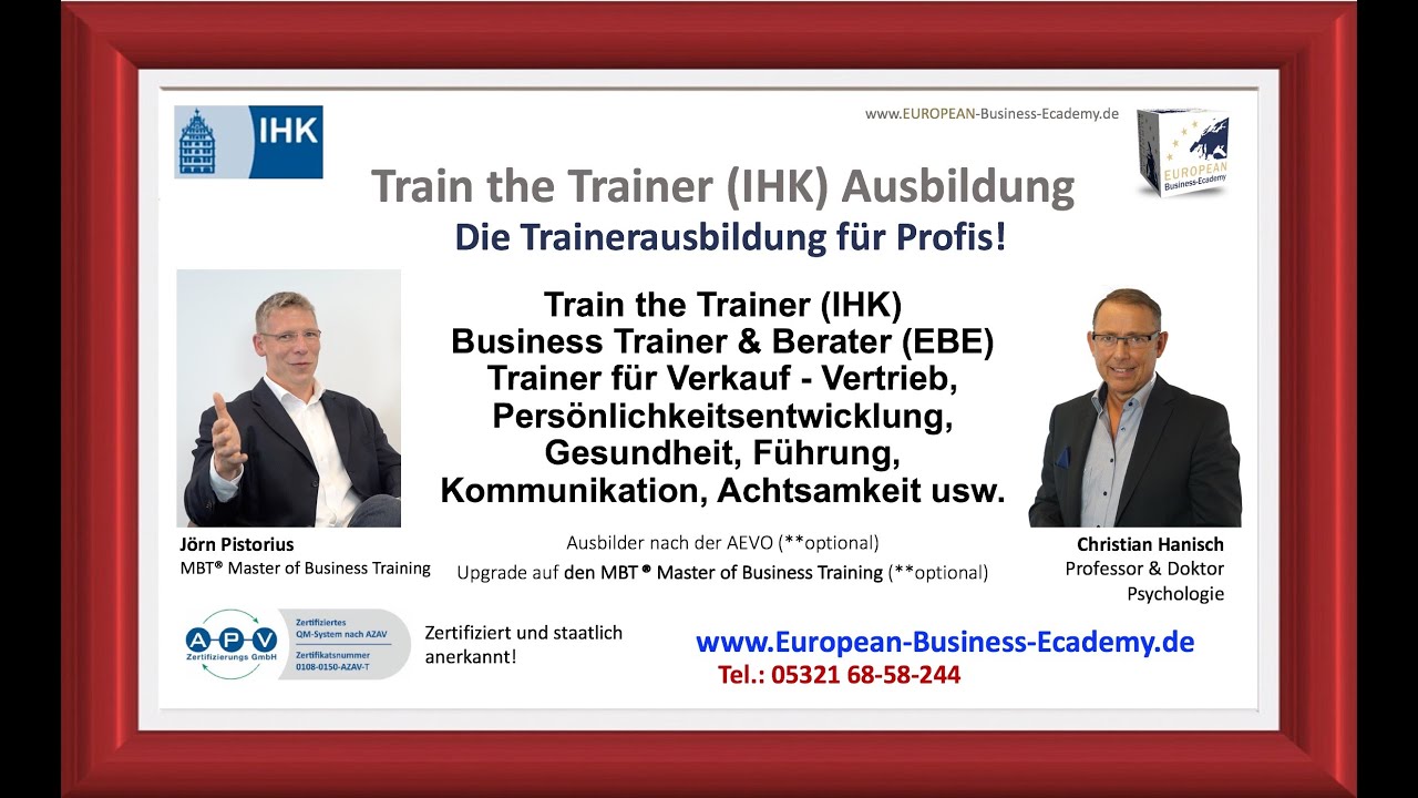 Die Trainer Ausbildung - Train the Trainer