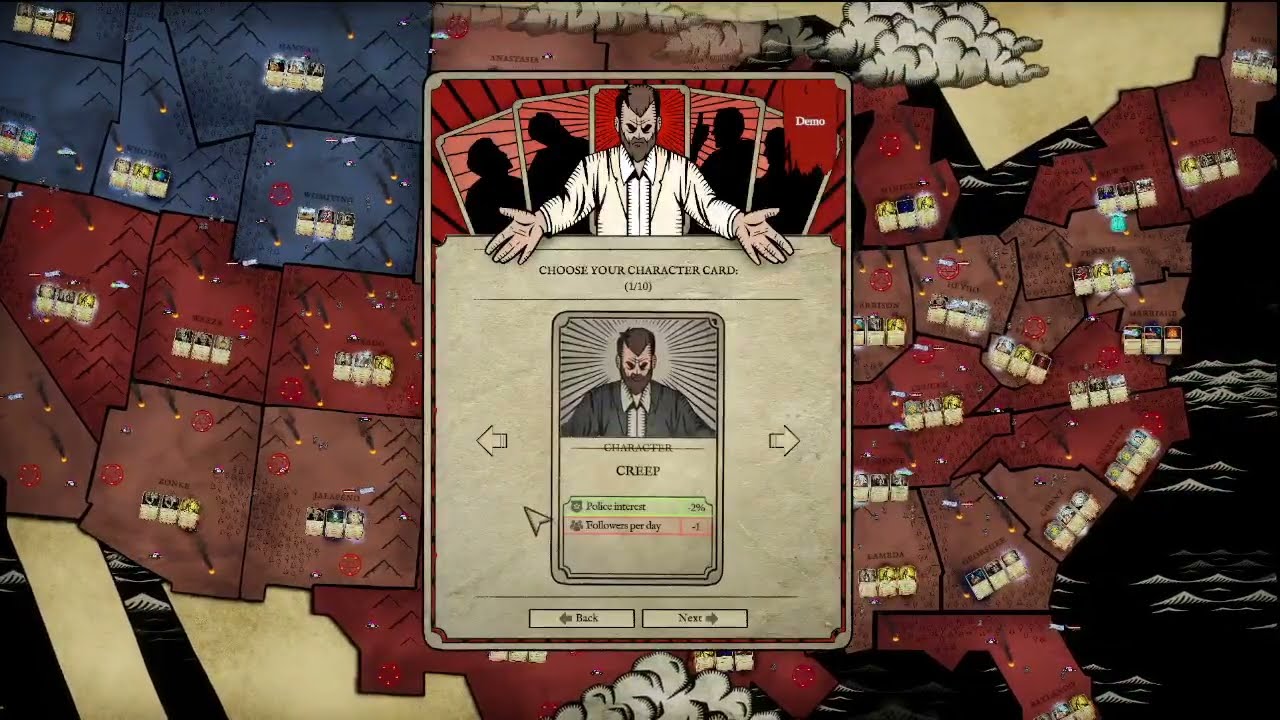 Taking Over the U.S. with CARDS?? (Cult Leader Simulator)
