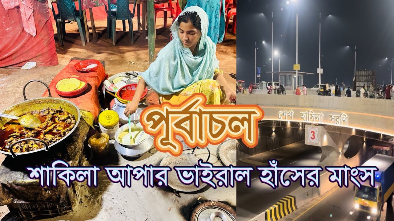 ৩০০ ফিটের সেরা হাঁসের মাংস🔥। Shakilar Viral Hasher Mangsho । Purbachal Express Highway | 300 feet