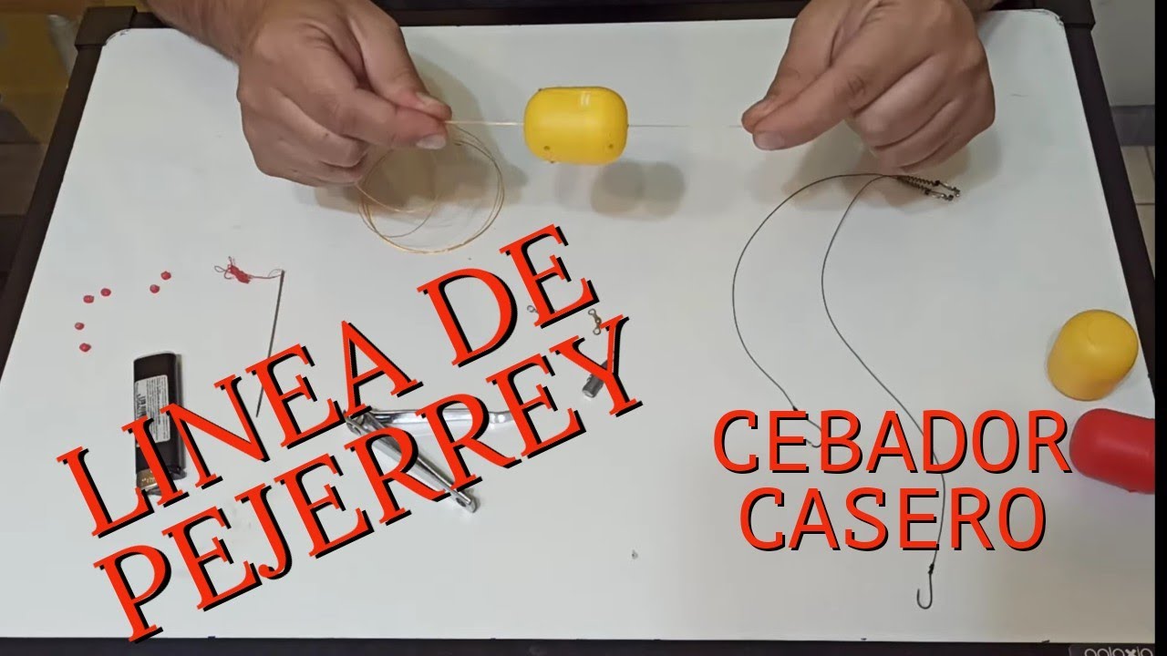 Línea para pejerrey casera!!! Con cebador!!! Mortal!! Económica!! #pejerrey #pesca #economia