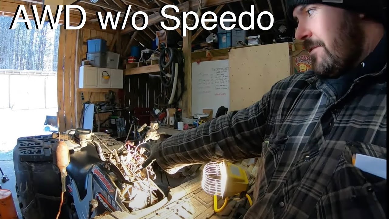 All Wheel Drive (AWD) works with a BROKEN speedometer | Tricking a Polaris Sportsman