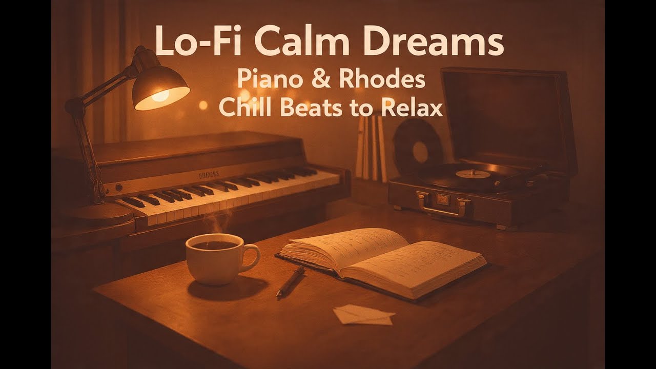Lo-Fi Calm Dreams 🌙 Piano & Rhodes Chill Beats to Relax