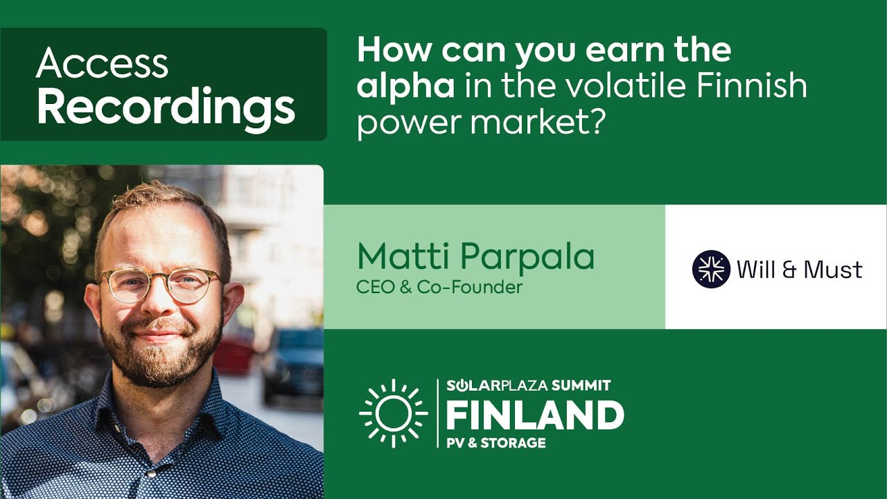 Solarplaza Webinar | Earning Alpha in Finland&rsquo;s Volatile Power Market