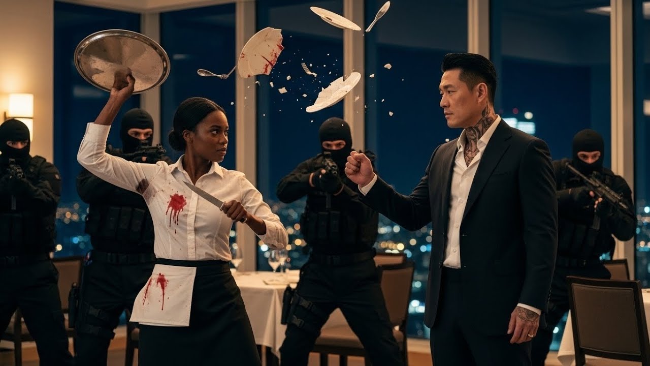Six Men Set A Trap for The Mafia Boss at Dinner— The Black Waitress’s Past Turned the Tables