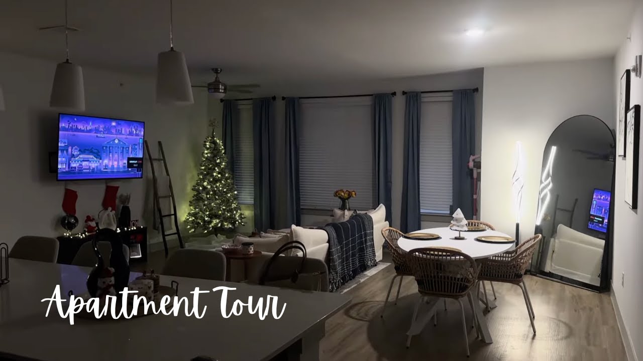 ASMR lofi apartment tour🎄🎅
