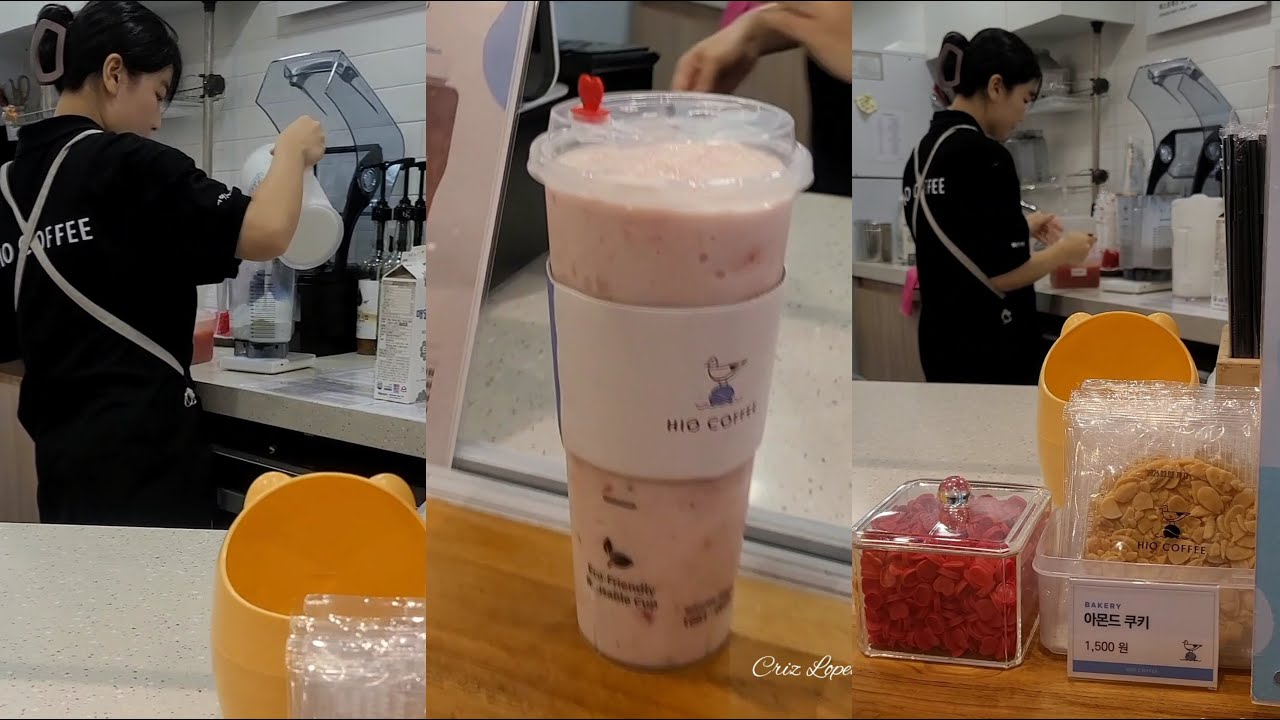 Strawberry milk shake from HIO Coffee | #crizlopezfitness