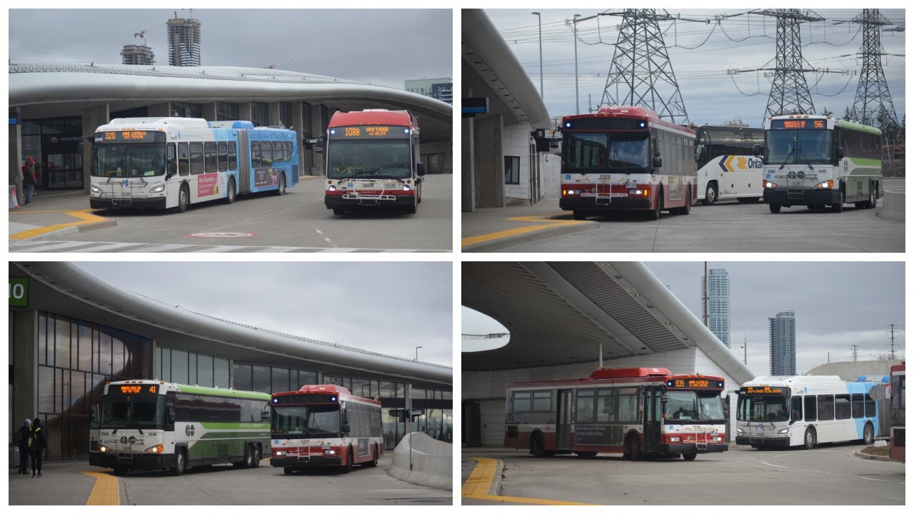 Buses at Highway 407 Station
