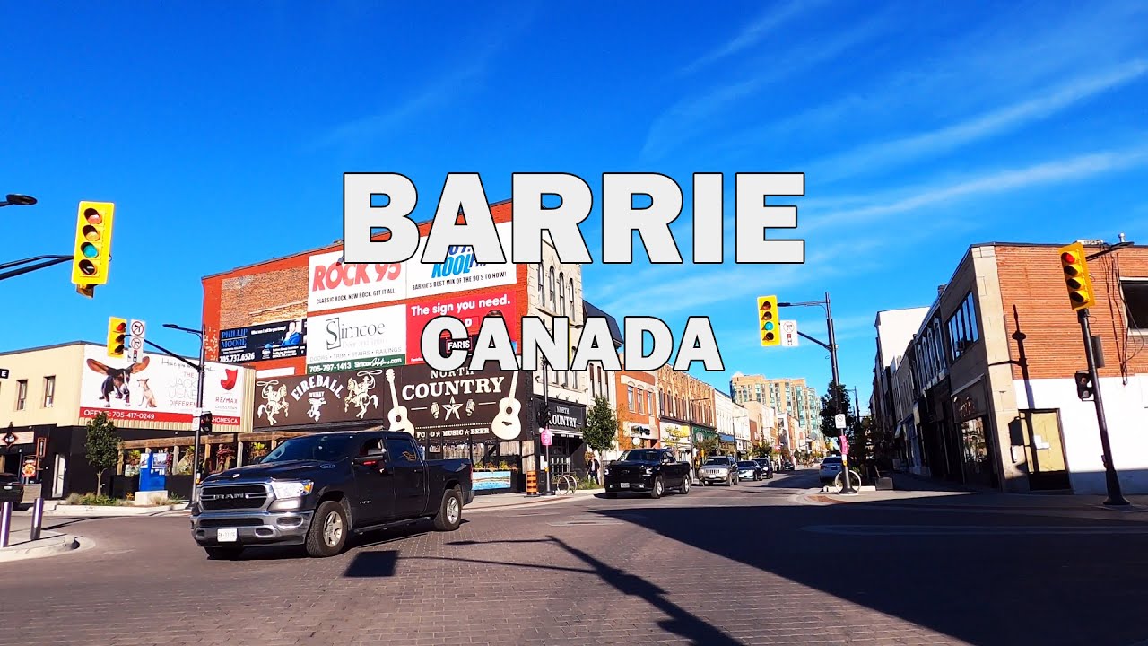 Barrie, Ontario, Canada - Driving Tour 4K