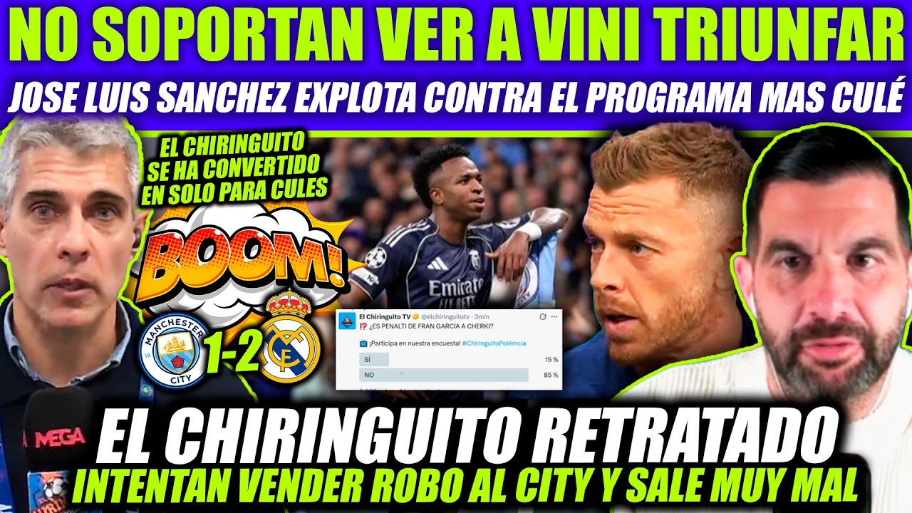 🔥 VINICIUS DESTROZA A JOTA JORDI DOBLETE AL CITY - JOSE LUIS SANCHEZ EXPLOTA CONTRA EL CHIRINGUITO