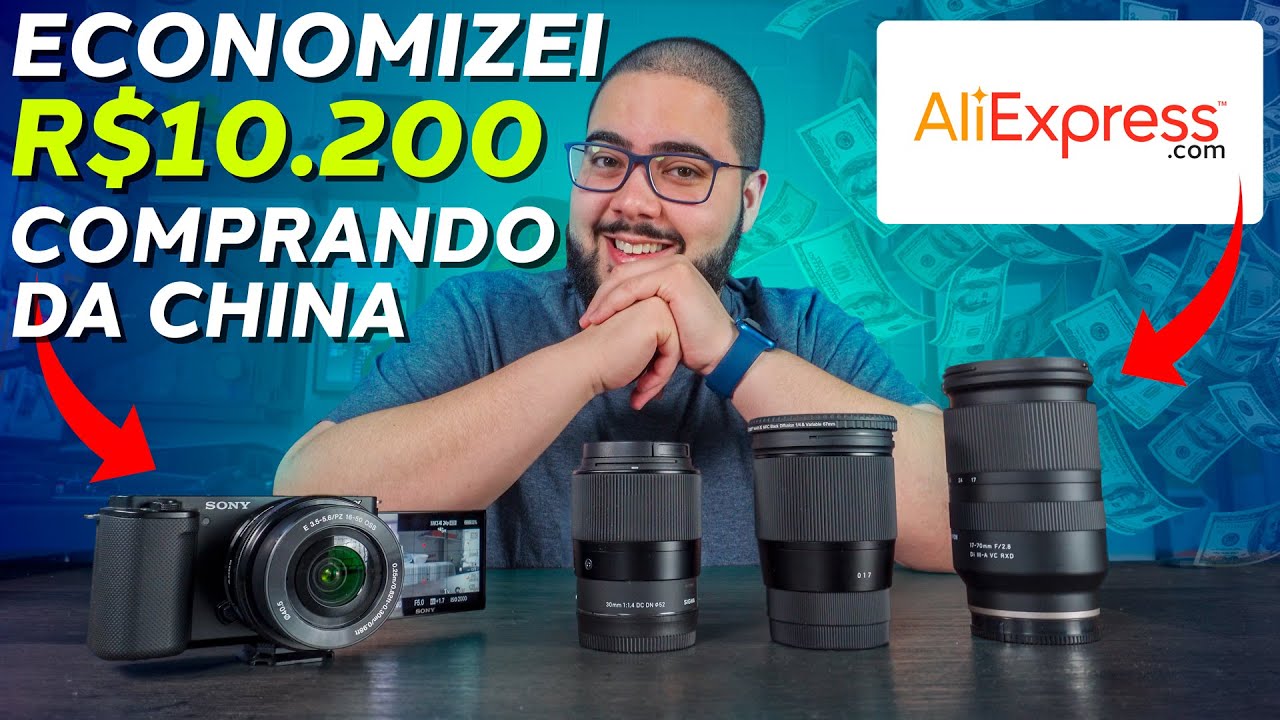 Economizei R$10.200 Comprando Minhas Novas Câmeras no AliExpress! Como Fiz? Teve Taxa? | SONY ZV-E10