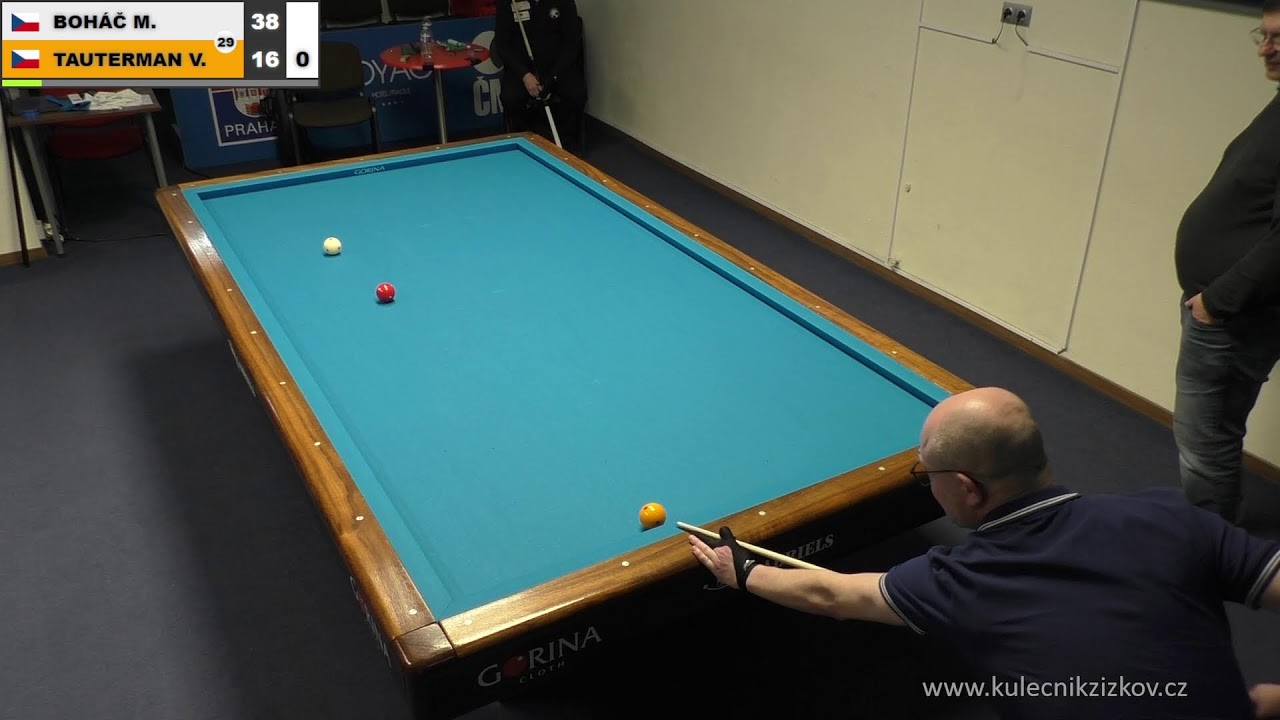 Czech league | 3-cushion | D1 | 11th round | Martin Boháč v Vlastislav Tauterman