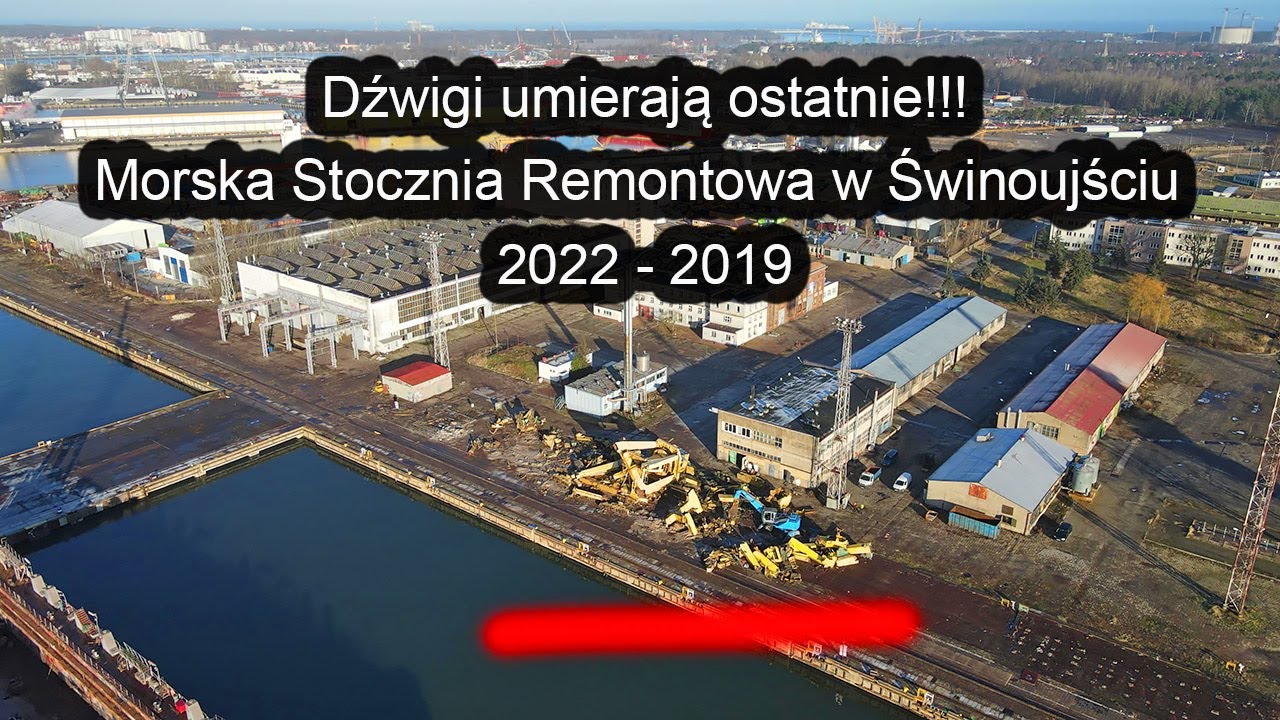 Dźwigi w  Morskiej Stoczni Remontowej umierają ostatnie 4K UHD