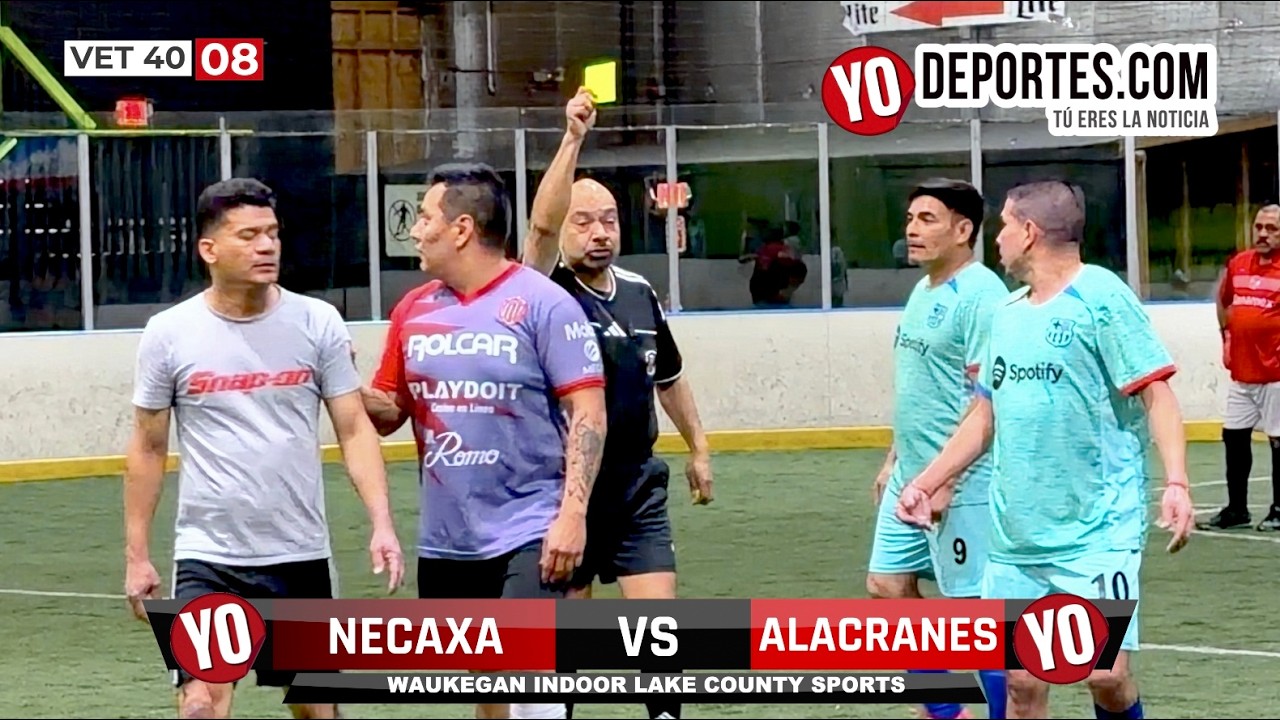 Necaxa 🆚 Alacranes DGO Vet 40 #8 Waukegan Indoor Lake County Sports #yodeportes
