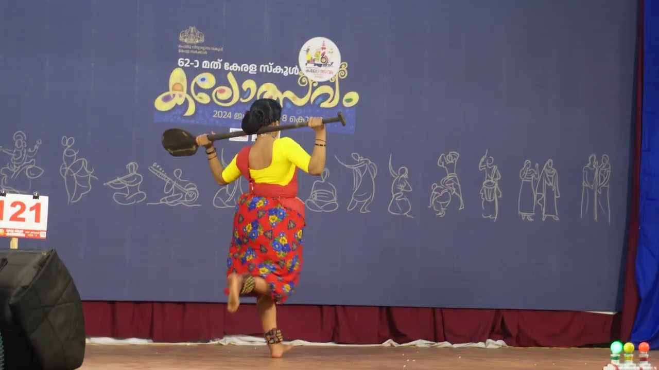 Kerala state school kalolsavam 2024|നാടോടി നൃത്തം HSS|ചെസ്സ് നമ്പർ 121|folk dance