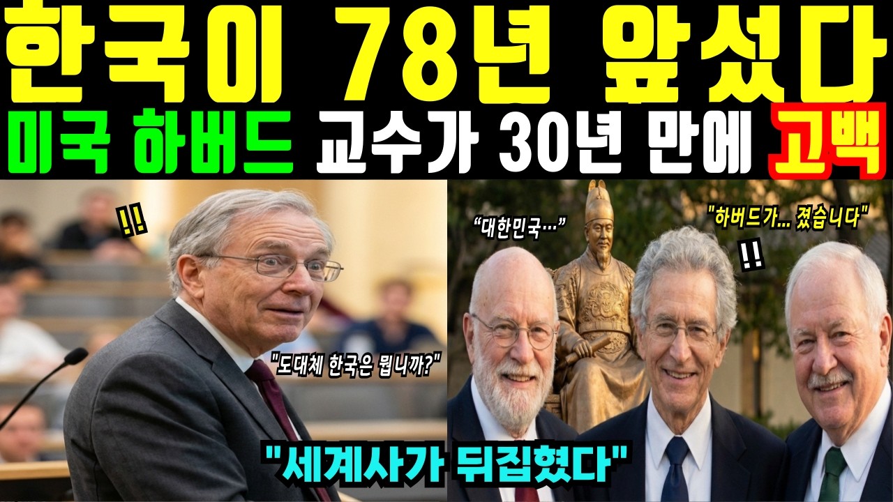 [해외감동사연] 하버드 교수가 인정한 '한국이 절대 무너지지 않을 수밖에 없는 이유’