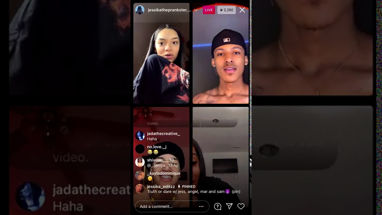 JESSICA LIVE W HER EX ANGEL, SAM AND MAR😭😱‼️‼️ PT2/3