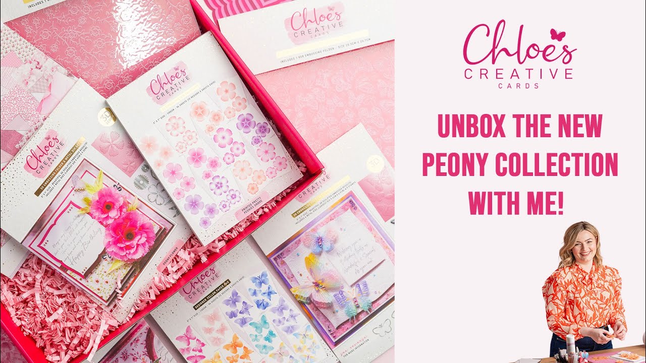 Unbox the new Chloe's Creative Cards Peony Collection with me!