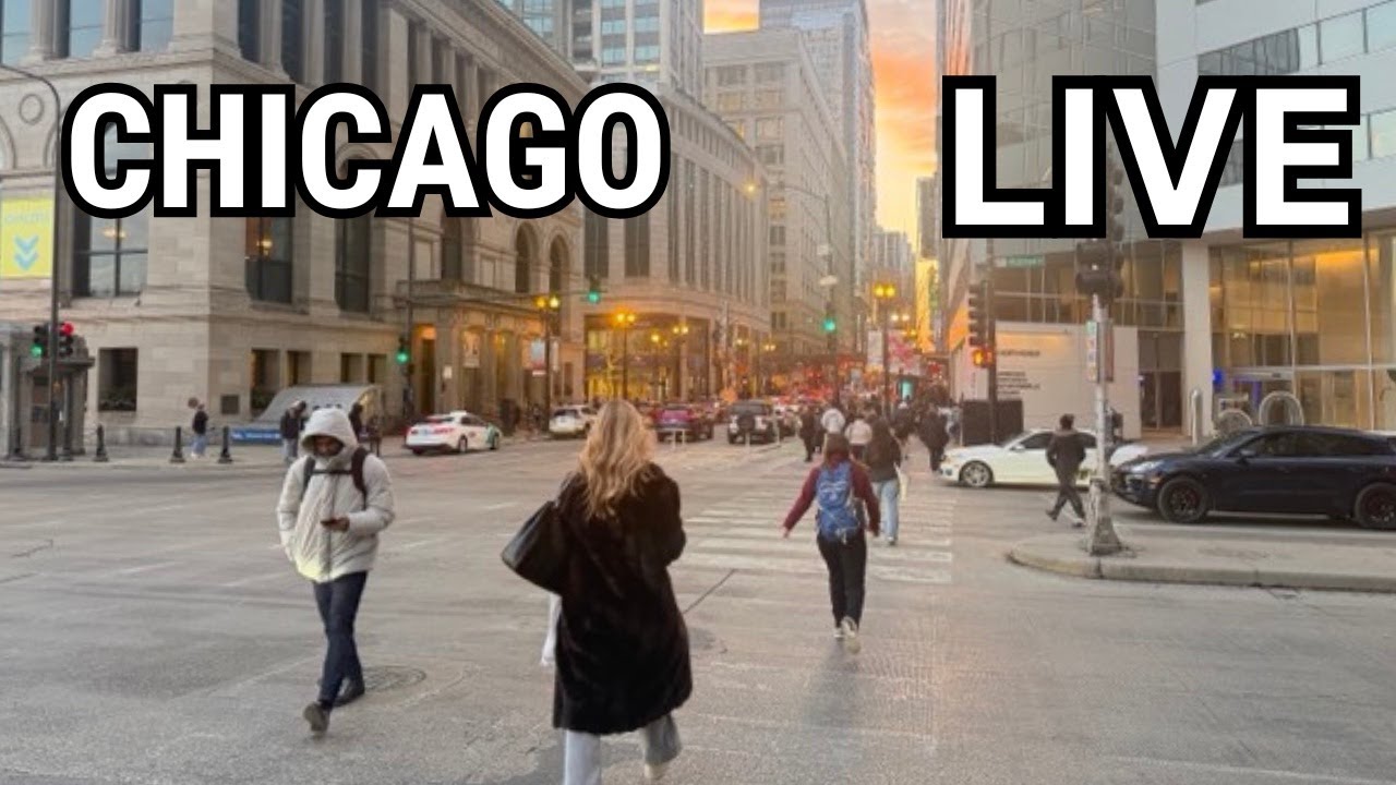 Chicago LIVE Downtown Thursday Walk (February 11, 2026) No Talking City Sounds 33°F