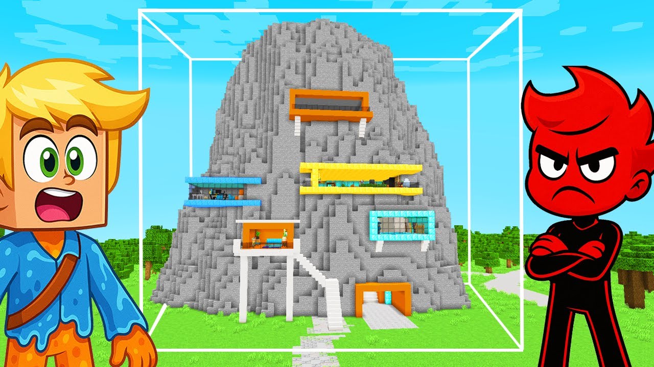 FICAMOS PRESOS EM UM CUBO DE VIDRO QUE CAIU NA NOSSA CASA NO MINECRAFT