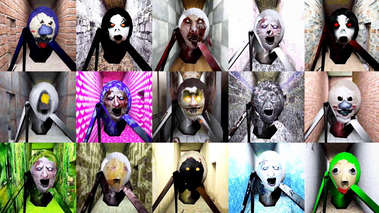 Spider Angeline Jumpscares In All Mods | Granny 1.8.2 Top 20 Mods Spider Mom Jumpscares | Granny Mod