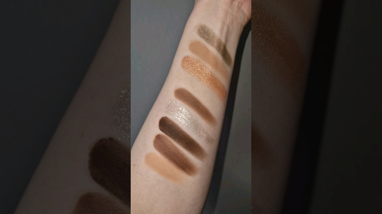Huda Beauty Creamy Obsessions ~ Neutral Brown #swatches #eyeshadow #makeup #review #makeupreview