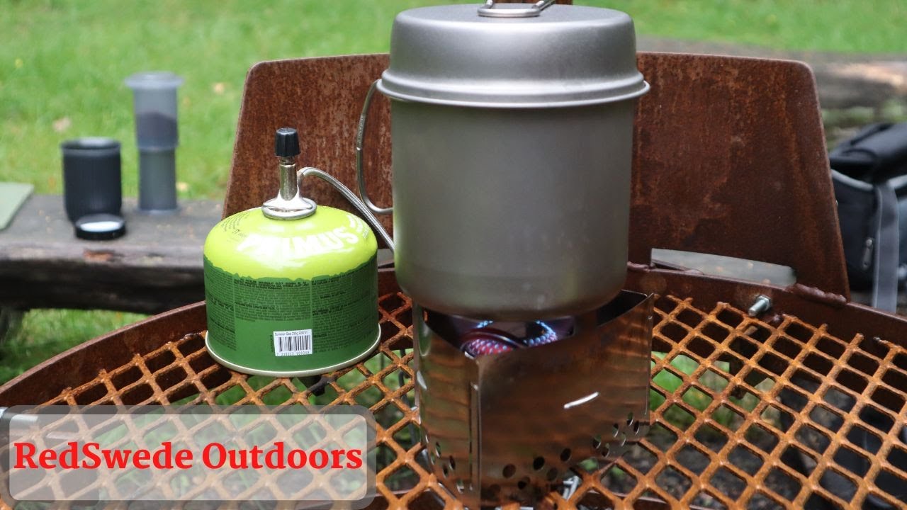 Cooking with gas - Trangia Triangle cooking - Bigos freeze dried and press coffee