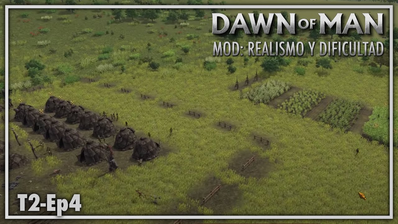 EMPECEMOS LA GRAN MURALLA - Mod Realista - DAWN OF MAN Gameplay Español Ep 4