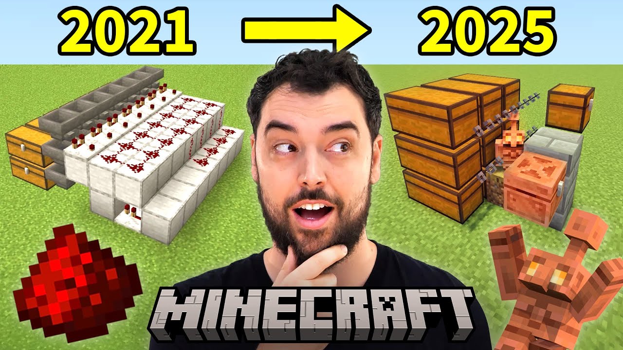 Sorting systems are MUCH easier in Minecraft now (using copper golems)