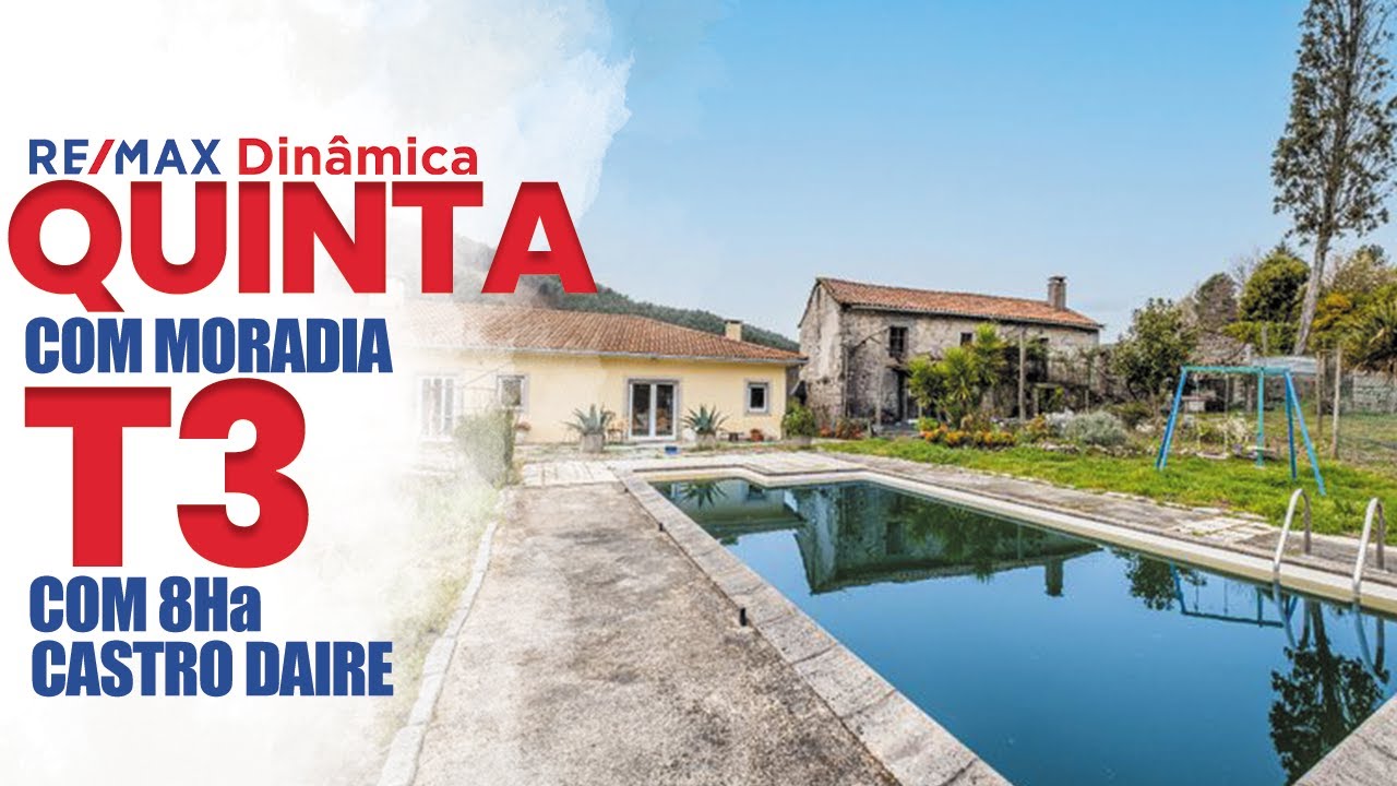 Quinta Com 8 Hectares e Moradia com Piscina - Castro Daire