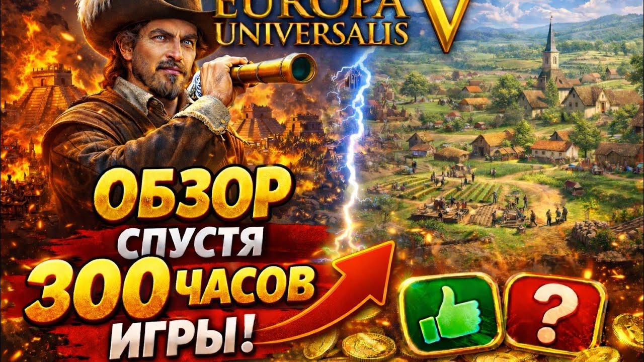  Обзор Europa Universalis 5 спустя 300 часов !!!