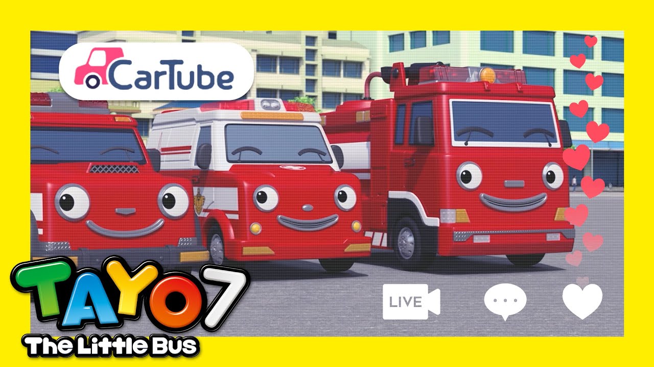 [55分] 🚌タヨ 第7 シーズン 11-15話 l しょうぼうレスキューのなかまたちがユーチューブにとうじょう！🚒 l ちびっこバス タヨ