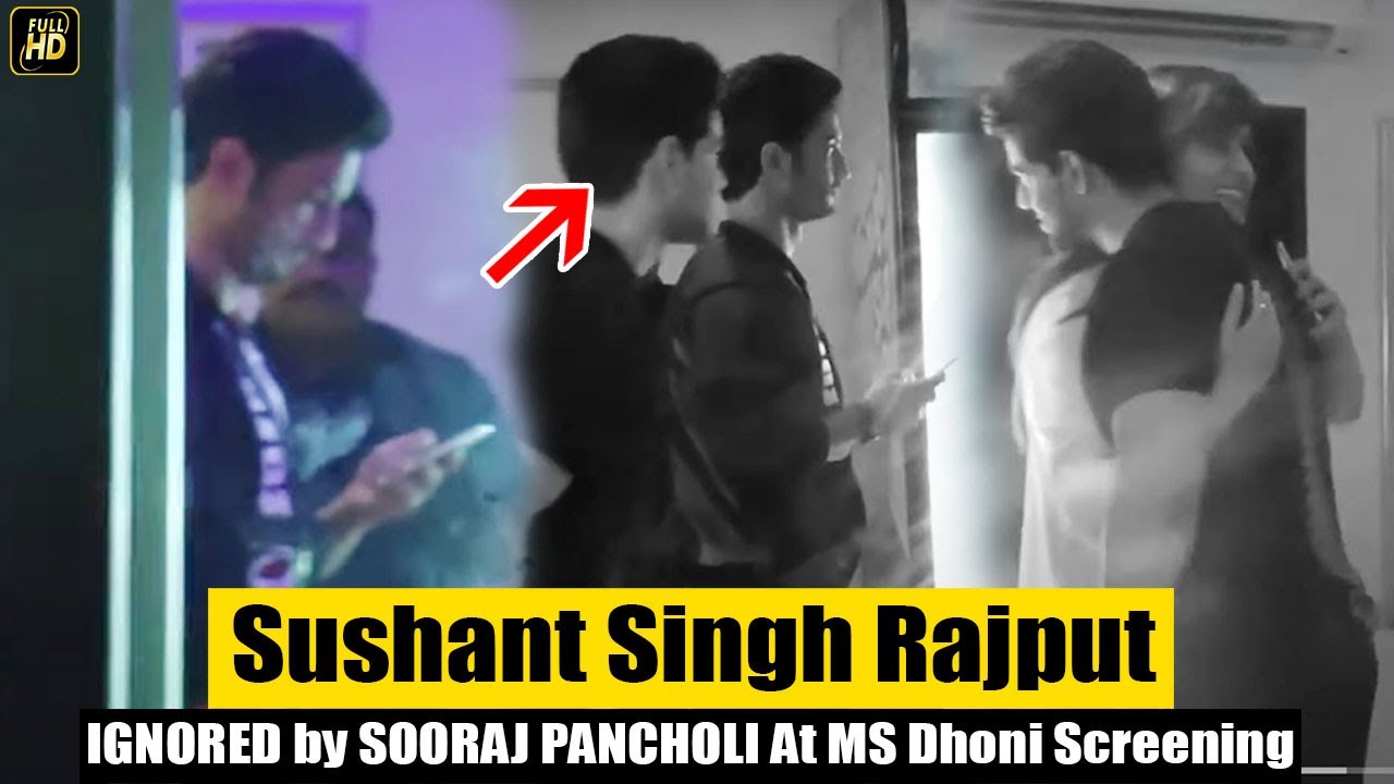 Sushant Singh Rajput Stands ALONE, Gets IGNORED By SOORAJ PANCHOLI At MS Dhoni SPECIAL Screening