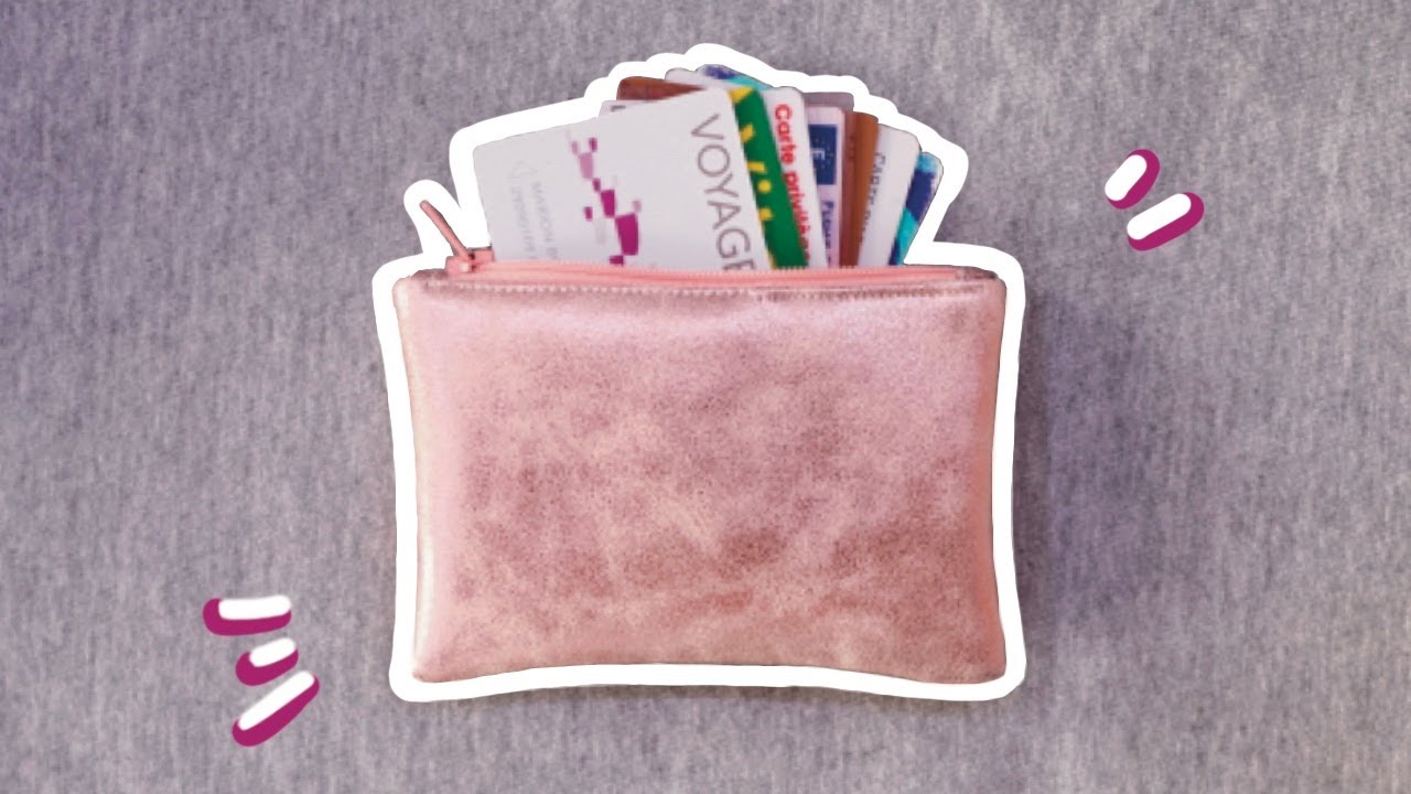 Tuto couture facile : une mini trousse zippée (non doublée) ✨ Marion Blush