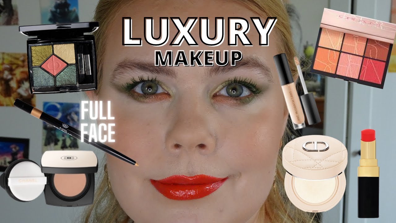 FULL FACE OF LUXURY MAKEUP ft. the BOLDEST RED | Chanel, Dior, YSL, Charlotte Tilbury & more!