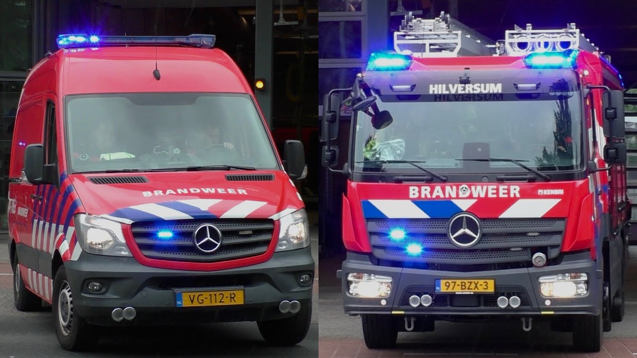 [Primeur!] Brandweer Hilversum rukt met spoed uit naar een afhijsing in Hilversum!