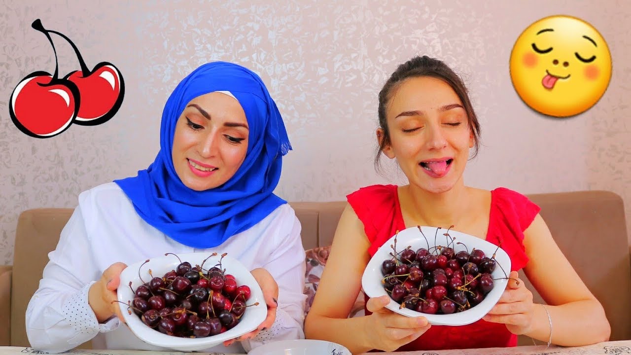 تحدي ( أكل أكبر كمية من الكرز ) لاتجربوه 😖| AE game EP.7