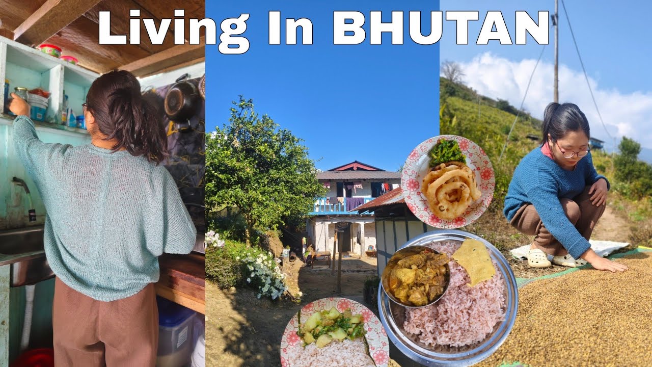 Living In BHUTAN | Asian Village Life | Family  in a Forgotten Mountain Village