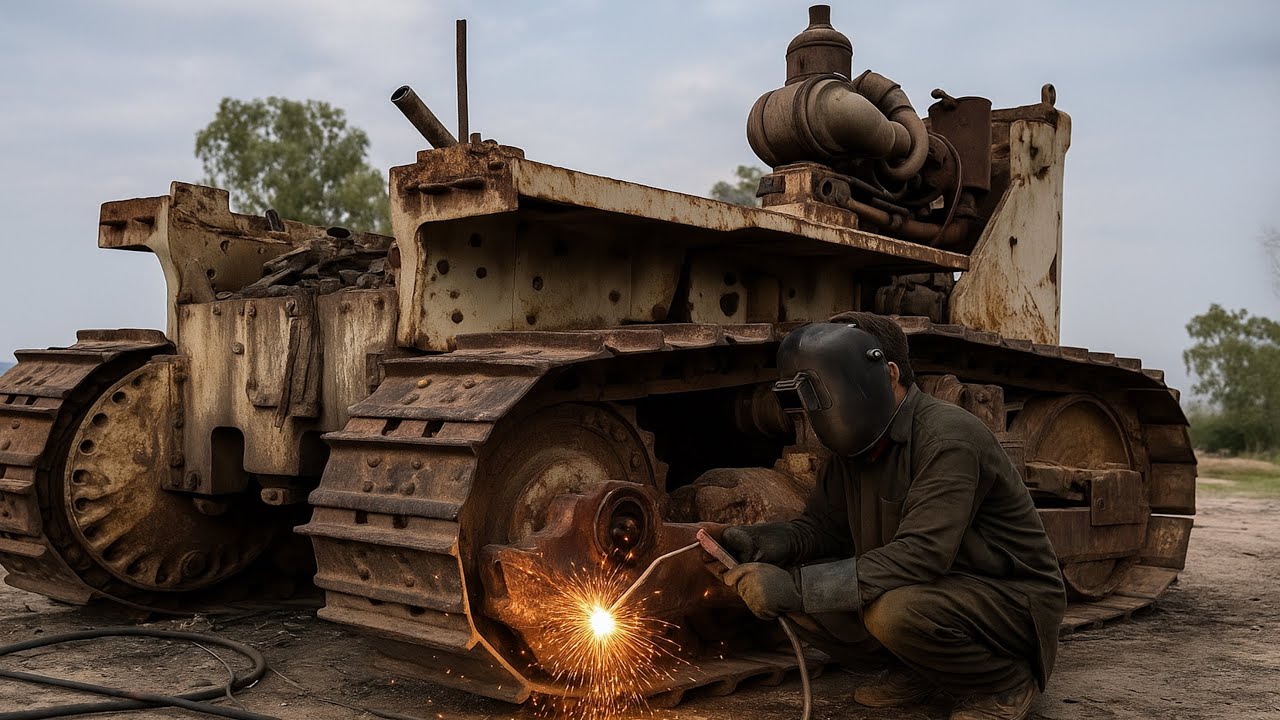 How a Scrap Bulldozer Has Been Restored Like New – Incredible Full Restoration