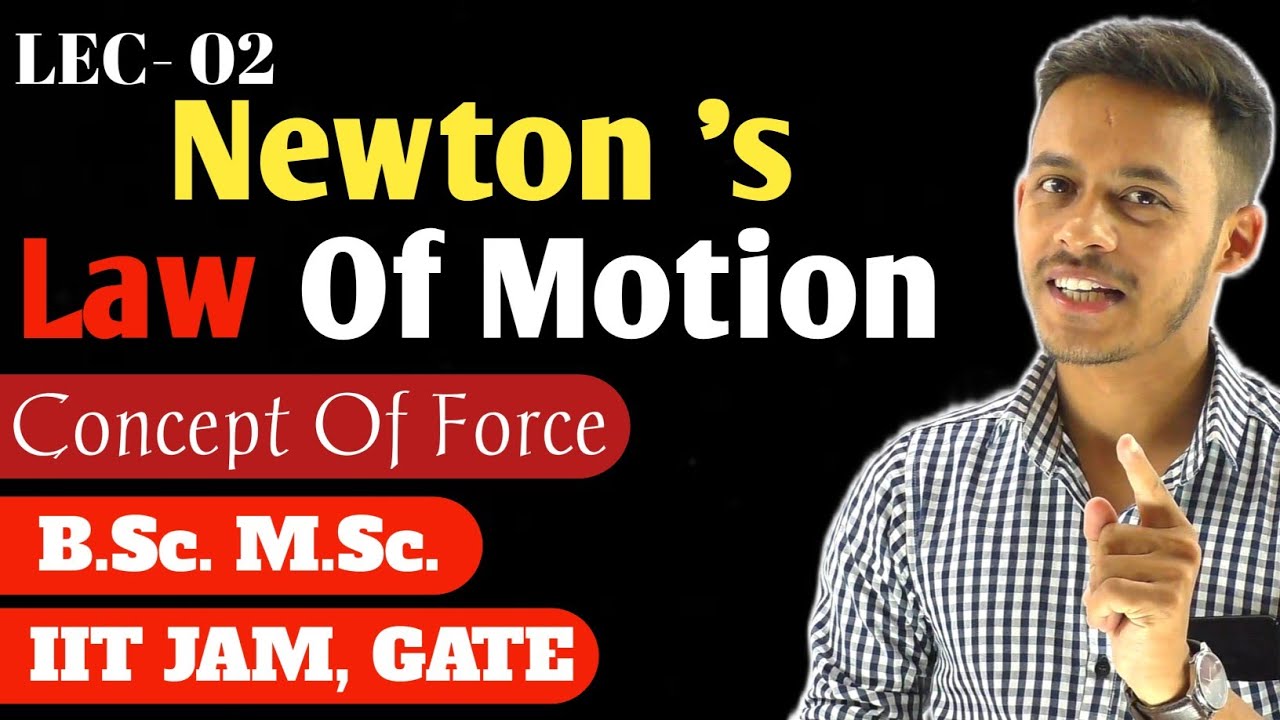 (LEC- 02) Newton's Law of Motion | Law's of Motion | B.Sc. | M.Sc. | IITJAM | GATE |