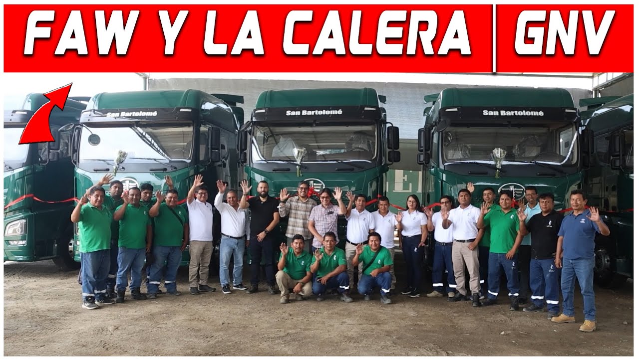 San Bartolomé fortalece a 'La Calera' con 7 camiones FAW JH6 480 a GNV