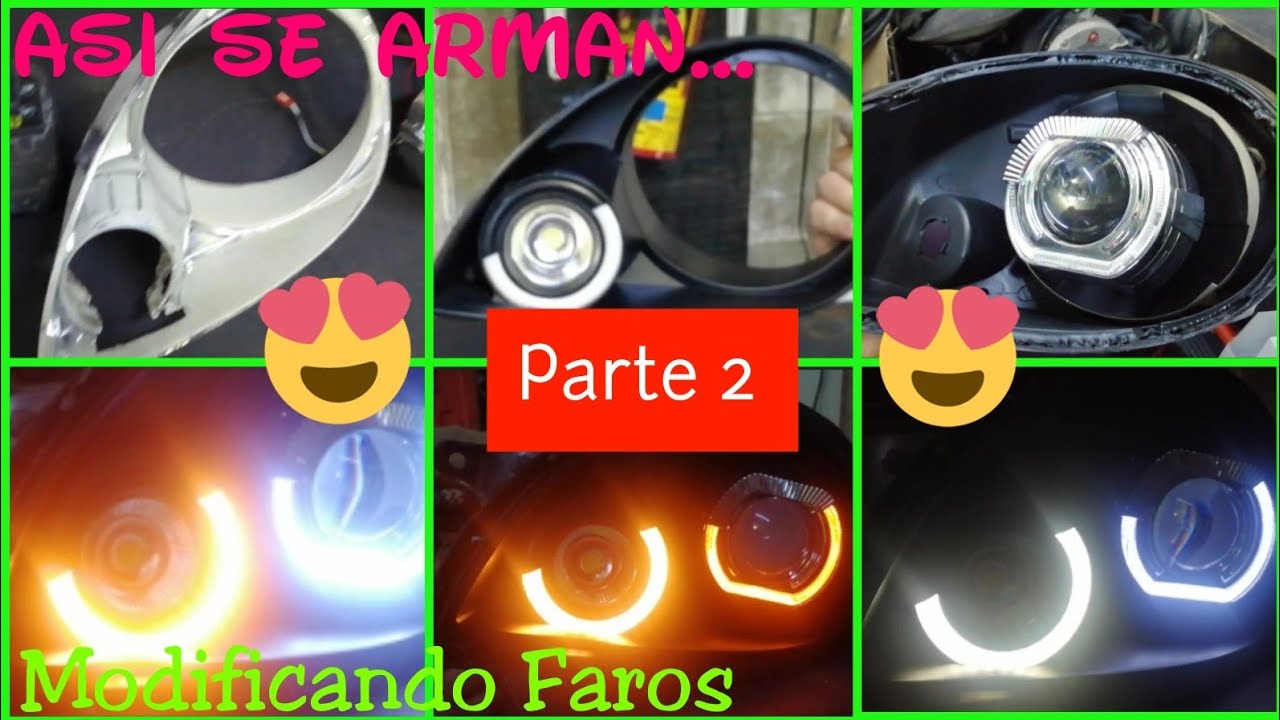 Modificando los faros | Retrofit | Instalando proyectores universales |Chevy C2, Opel Corsa| Parte 2